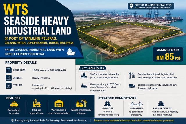 Port Tanjung Pelepas Industrial Land Gelang Patah Iskandar Puteri 1