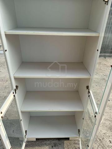 Glass Display Cabinet Rack Shelves Bookcase - Furniture & Decoration ...