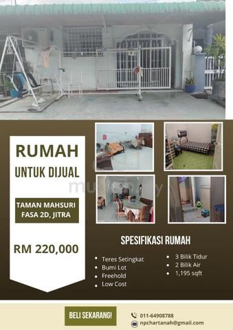 Rumah Cantik, Harga Berbaloi!  ❤️ - Taman Mahsuri Fasa 2D, Jitra 1