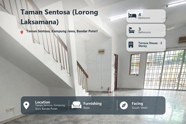 Newly Refurbishin 2 Storey 4R3B @ Taman Sentosa (Lorong Laksamana) 1
