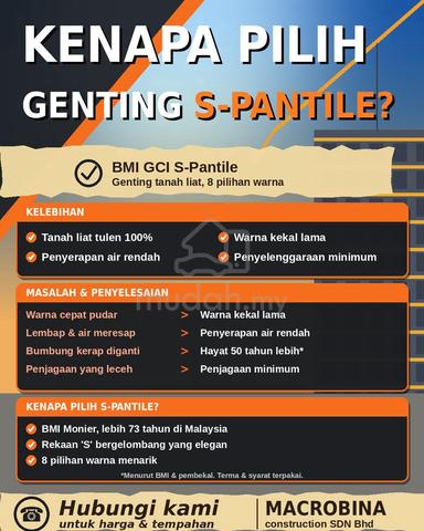 genting tanah liat untuk dijual semabok bukit baru - photo 2 of 5