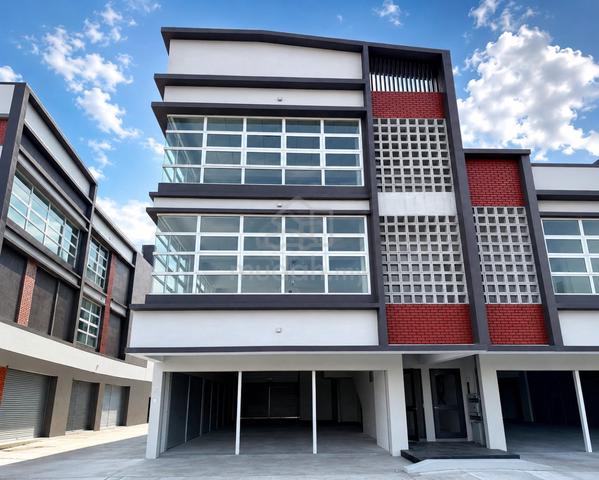 3 Storey Ground Floor End Lot Shop in Temu 2, Elmina For Rent. 1