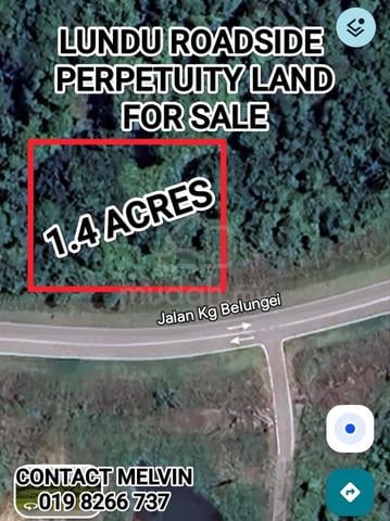 A Piece Of Lundu Perpetuity Roadside Land For Future Investment / Sale 1