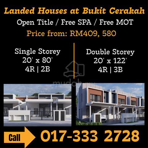 Bigger size land area 2 storey terrace house 1