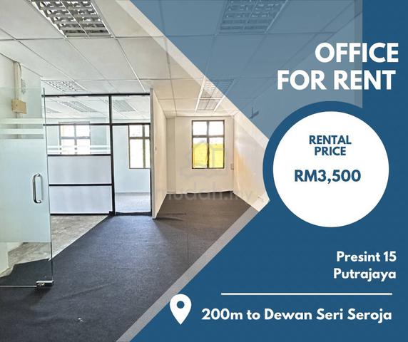 FOR RENT: 1st Floor Presint 15 Jalan Diplomatik Putrajaya 1