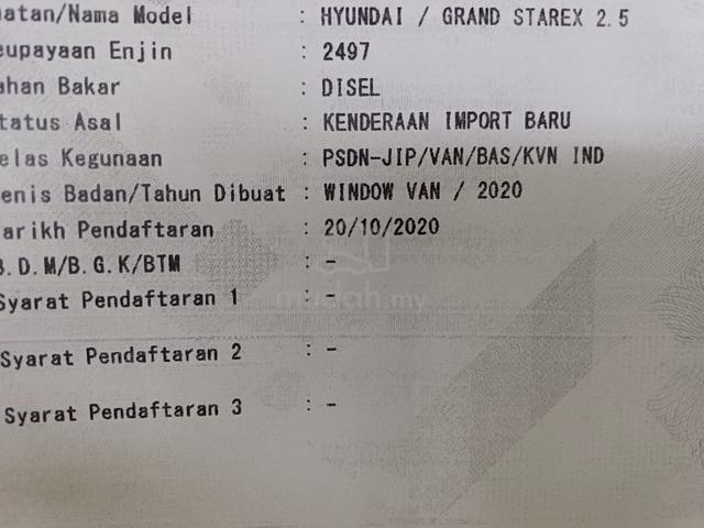 2020 Hyundai GRAND STAREX 2.5 PRIME P.DOOR 37K KM - 4