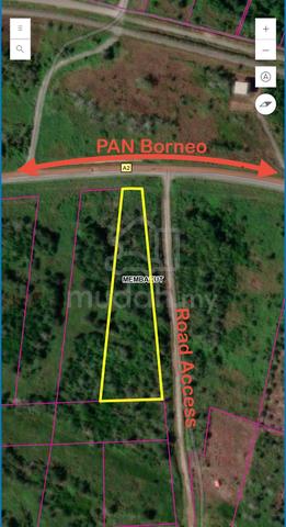 Land Roadside Pan Borneo. Easy Access & Utilities 1