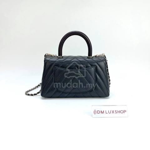 Preloved Chanel Black Caviar Small Coco Handle GHW - photo 2 of 6