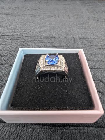 Cincin Permata Zircon Biru - photo 2 of 5