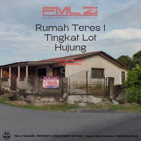 Rumah Teres 1 tingkat Lot Hujung/Seorang Pemilik 1