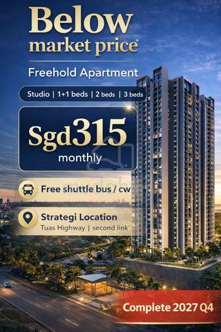 Freehold Apartment nearby mutiara Rini 1
