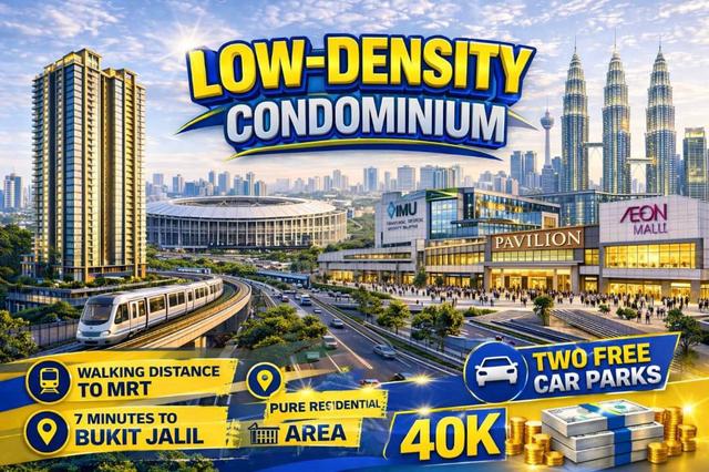 Freehold + Low Density, 3 to 4 Room, Big Balcony, 7 mins to Pavilion 2 & MRT 1