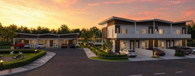 Projek Rumah Teres 1 tingkat Terbaru di Tuaran, Bulanan dari RM16XX 1