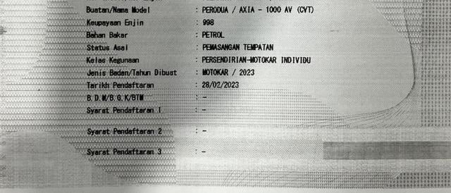 2023 Perodua AXIA 1.0 AV CVT (A) [SERVICE PERODUA] - 2