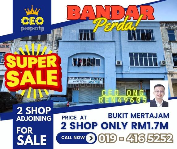 Value Buy 3 storey 2 unit Adjoining Shop@ Bandar Perda ,Bukit Mertajam 1