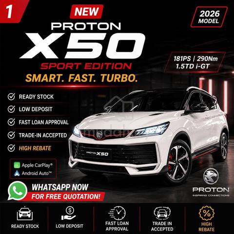 X50 Cash Rebate Dan Trade In Tertinggi FAST STOCK - 1
