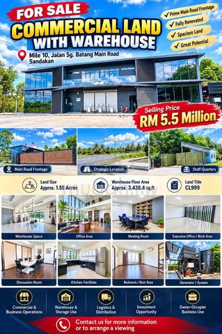 Sandakan COMMERCIAL LAND WITH WAREHOUSE 1