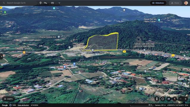 Tamparuli roadside 5.7328 acres 999 CL land RM 8 Mil (negotiable) 2