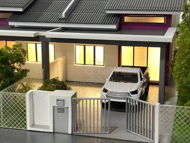 New Projek SINGLE STOREY TERES HOUSE HAK MILIK KEKAL DISKAUN RM 67,380 1