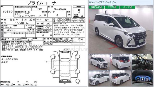 2023 Toyota ALPHARD 2.5 Z Ori Modellisa 5A 12K Km - 2
