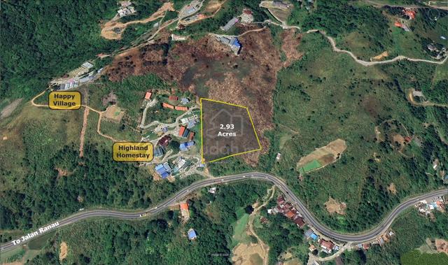 NT Land | 2.93 acres | Roadside Land | Near Pekan Kundasang | Ranau | 1