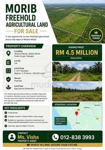 Morib Freehold Land For Sale 1