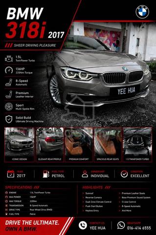 2017 Bmw 318i LUXURY (CKD) 1.5 FACELIFT (A) - 1