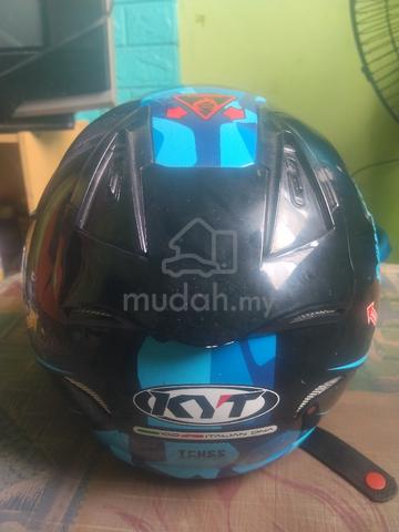 helmet KYT MIMITEC HELLCAT BLUE MAT  - photo 4 of 4