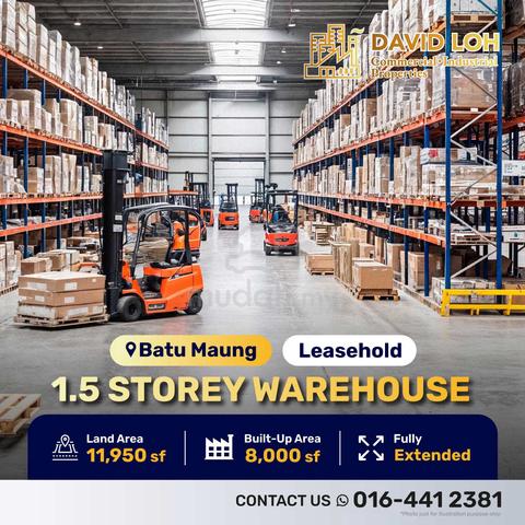 Batu Maung 1.5-Storey Warehouse For Sale 1