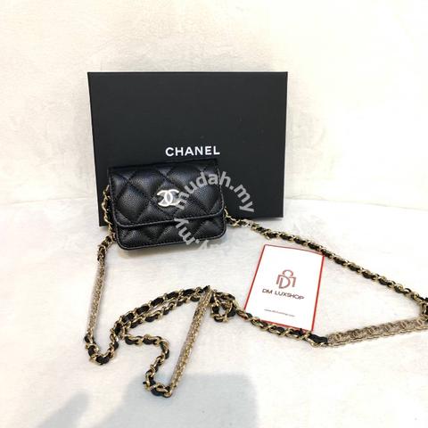 chanel mini sling wallet