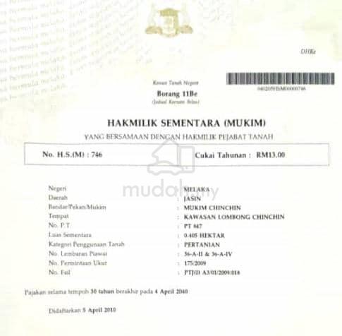 tanah harga runtuh 1