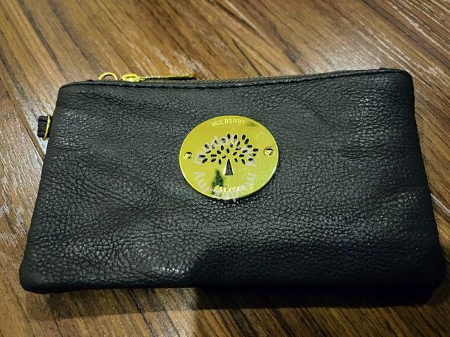 Authentic Mulberry Large Darley Leather Cosmetic Purse Clutch Bag Deep  Amber | eBay