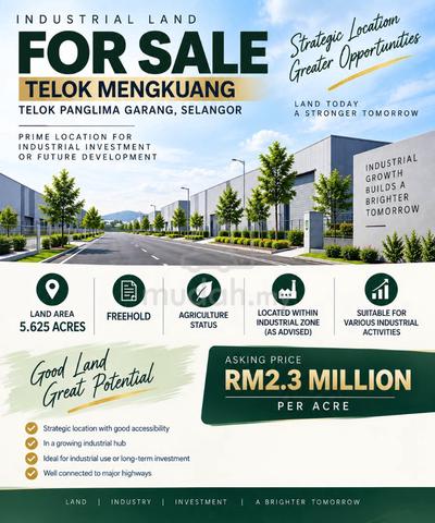 Industrial Zone 5.62 Acre Land for Sale In Sijangkang 1