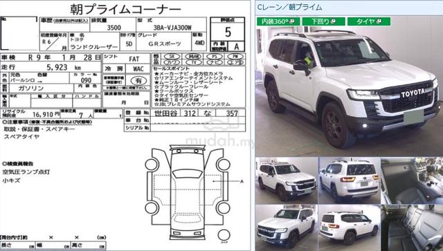 5A 2024 Toyota LANDCRUISER 3.5 GR SPORT FULL SPEC - 2