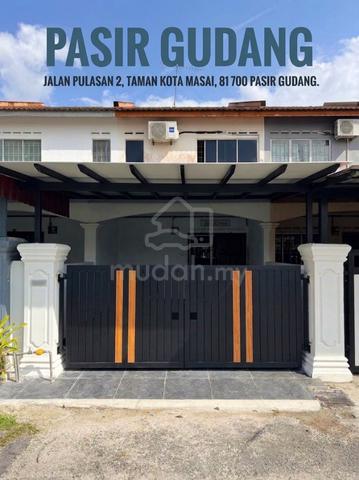 PASIR GUDANG (Jln Pulasan 2) Double Storey - Siap Reno，Full Loan🔥🔥 1