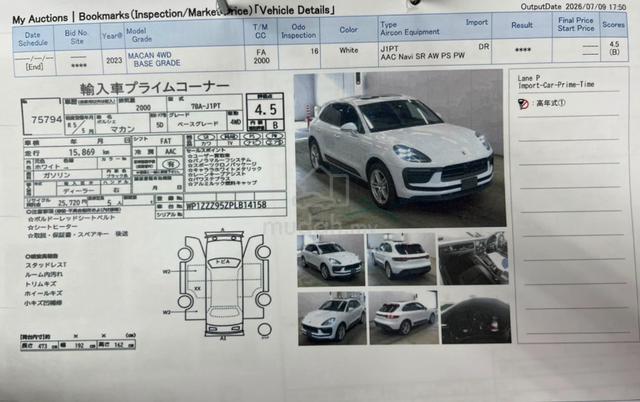 2023 Porsche MACAN 2.0 FACELIFT (A) 4.5B 16K KM - 4