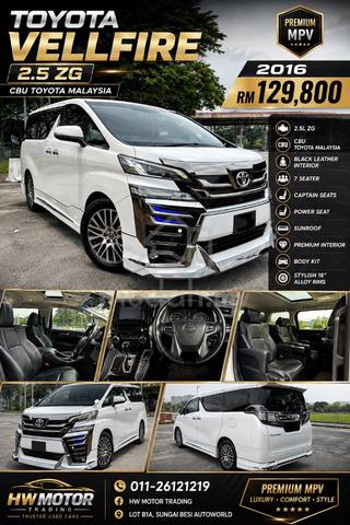 Toyota VELLFIRE 2.5 ZG 2016 CBU TOYOTA MALAYSIA - 1