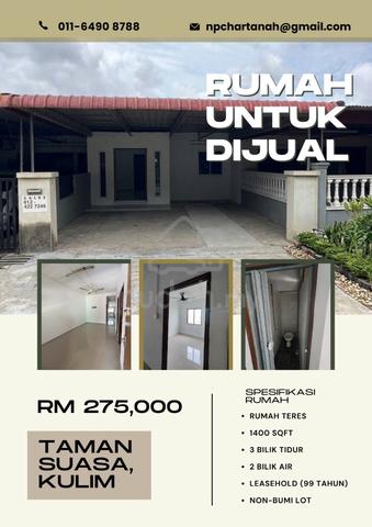 Rumah Untuk Dijual - Taman Suasa, Kulim 1