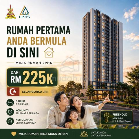 Installment RM 1K ! Freehold 100% loan @ 2 R 2 CP |Near Subang Airport 1