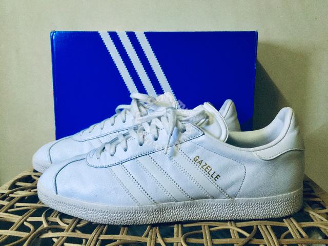 adidas originals gazelle white leather