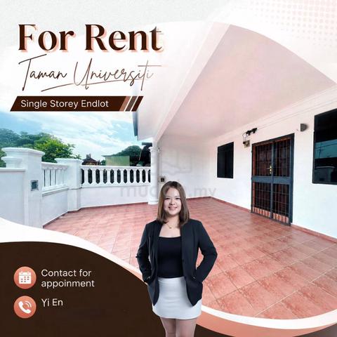 Taman Universiti Single Storey House for rent 1tingkat rumah sewa 1