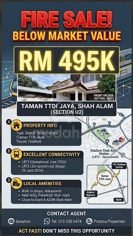Near LRT Stadium Shah Alam. 1