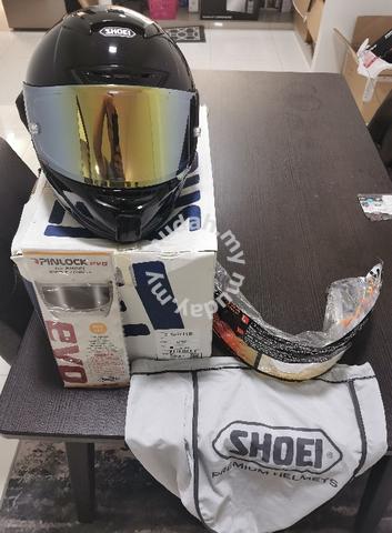 shoei gold visor