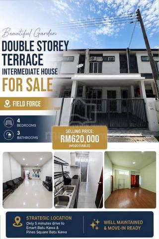 Beautiful Garden At Field Force Double Storey House FOR SALE 1