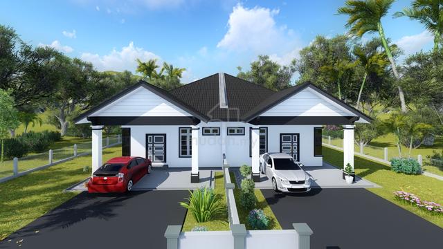 Rumah Berkembar 1 Tingkat Di Kampung Bukit 1