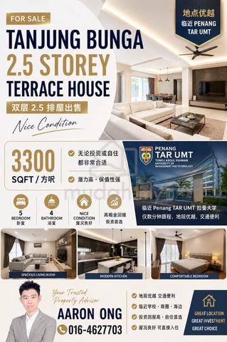Tanjung Bunga 2.5 Storey Terraced House For Sale !!! 1