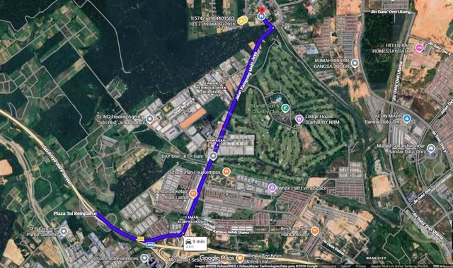 Tanah Serta Rumah Parking Lori Tanah Rata kempas Seelong Johor 1
