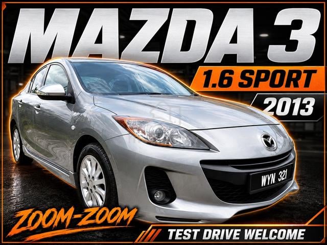 2013 Mazda 3 1.6 SPORT (A) DNA 🏎️💨 "Zoom-Zoom" - 2