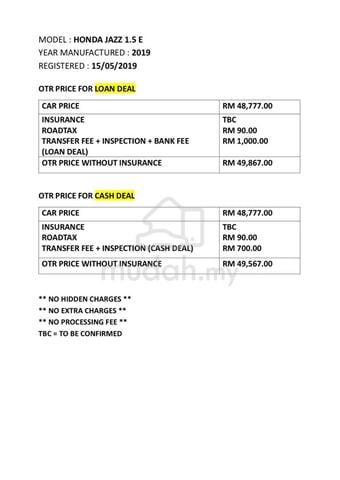 2019 Honda JAZZ 1.5 E (A) F/LIFT HARGA BERPATUTAN - 3