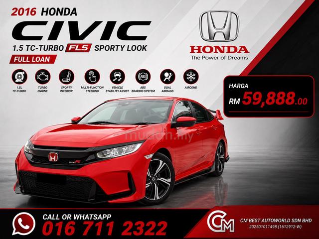 2016 Honda CIVIC 1.5 TC-TURBO (A) FL5 SPORTY LOOK - 1